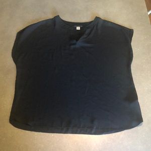 Simply Styled Sleeveless Black Blouse